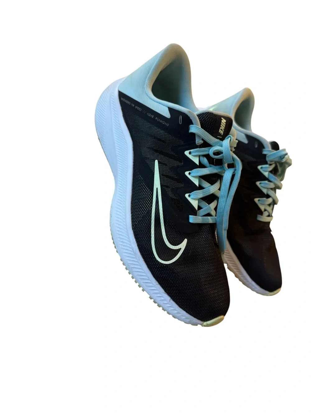 Nike Women’s Quest CD0232-005 Black Aqua Running Shoes Size 9